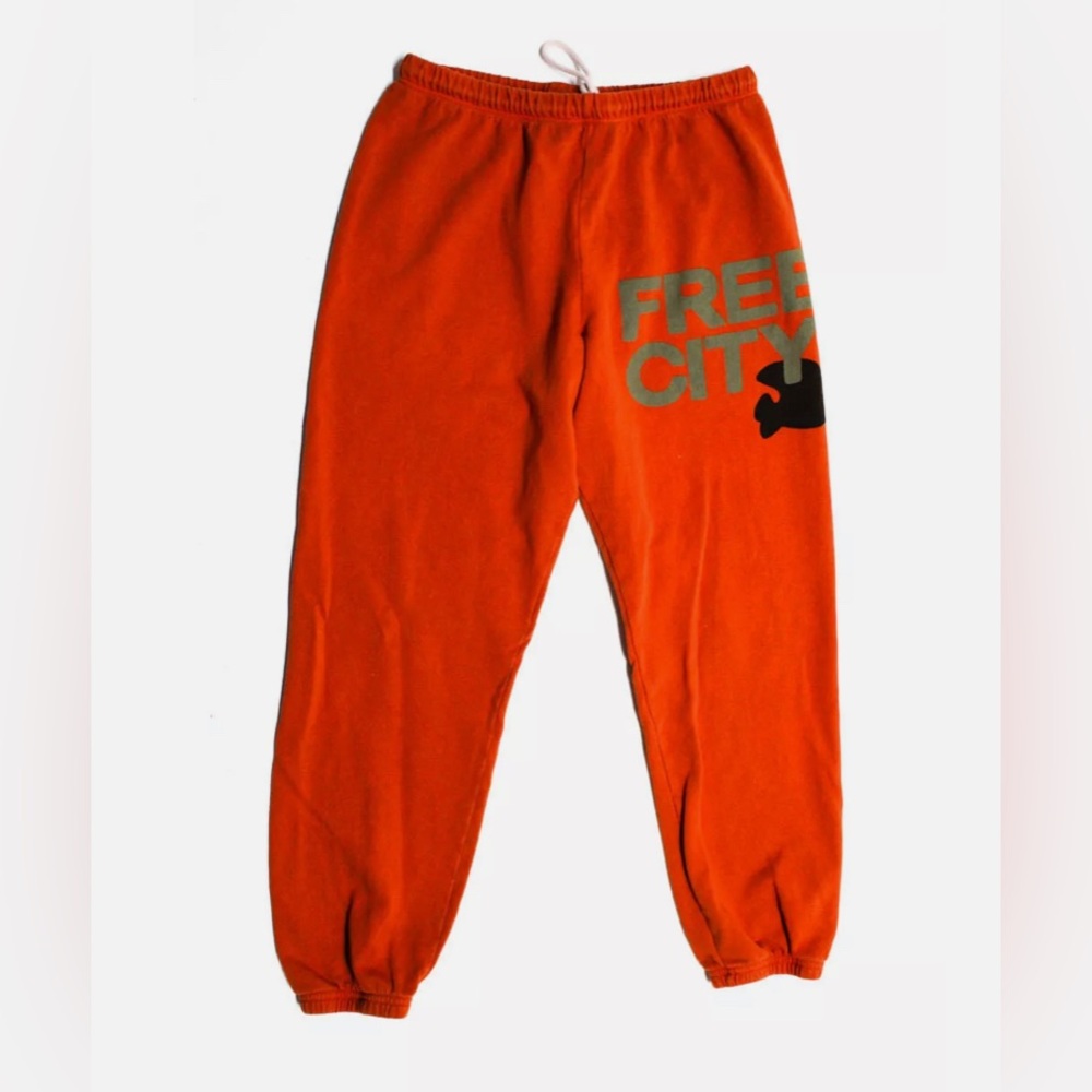 EUC xs free city sweatpants Orange